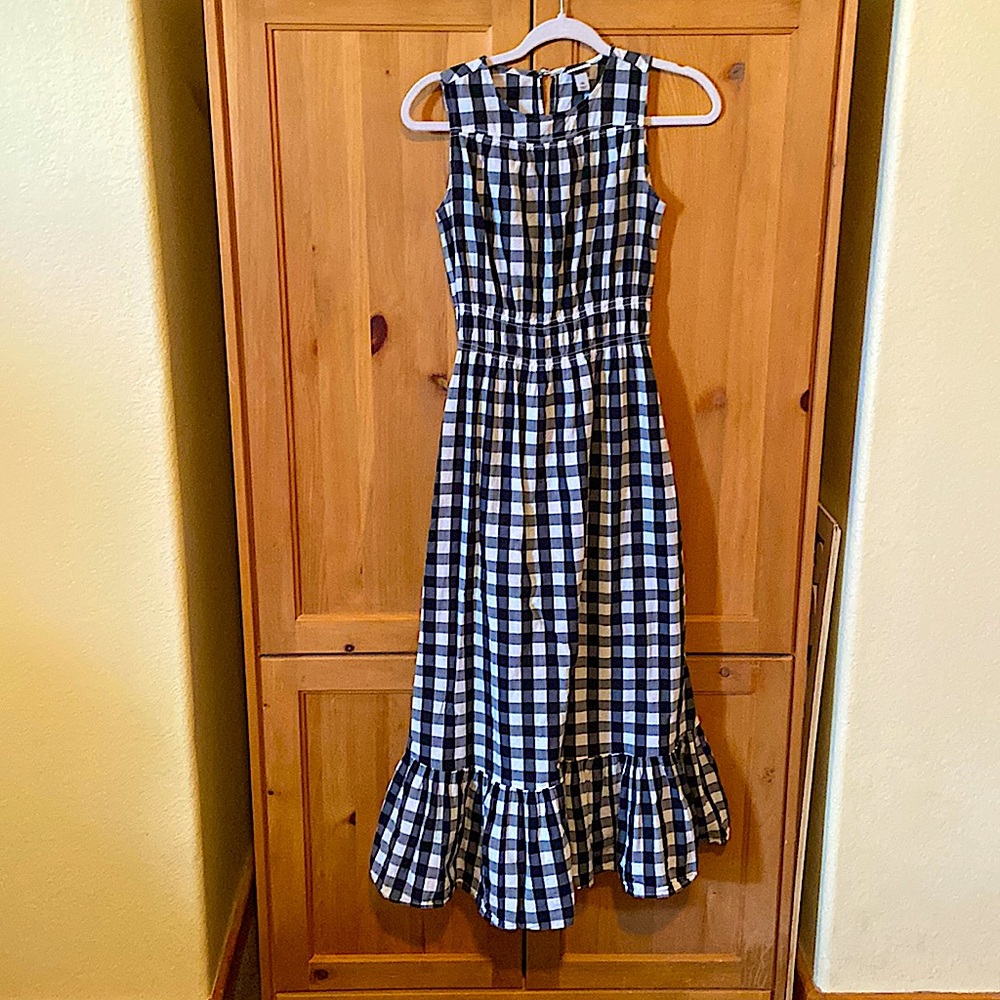 Modern Farmhouse Cute! Black & White Buffalo Check Prairiecore xs